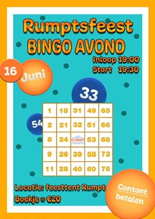 Rumptsfeest bingo